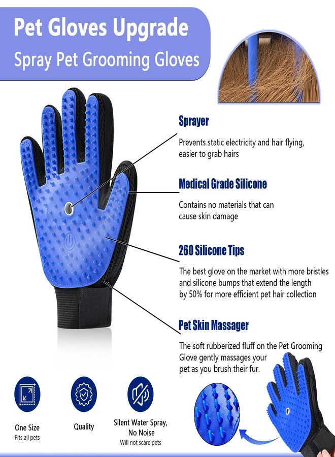 Oiuyamn Pet Steam Grooming Gloves, Cat Grooming Steam Gloves, Dog Washing Gloves, Pet Grooming Gloves for Dogs & Cats, Deshedding Steam Brush, Dog Hair Remover Massage Glove - Image 5